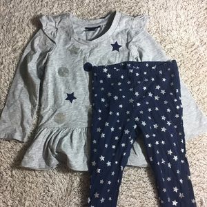 Little Girls 3T Long Sleeve Shirt And Pant Set